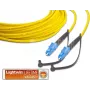 Lightwin LSP-09 LC-LC 20m OS1 vienskiemenis dvigubas optinis pataisos kabelis, geltonas LSP-09 LC-LC 20.0