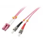LINDY 15m LC į ST OM4 daugiamodis dvigubas optinis pleistras, LSZH, violetinė 46355
