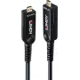 Lindy 20 m šviesolaidinis hibridinis Micro-HDMI 8K60 LSZH kabelis su nuimamais HDMI jungtimis 38542