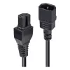 LINDY 5m C14 į C15 maitinimo laidas – IEC C14 kištukas į IEC C15 lizdą, 250V 10A, juodos spalvos