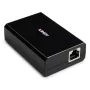 LINDY PoE į USB Type-C skirstytuvas konverteris, 15W galios tiekimas, Gigabit Ethernet, USB 2.0 duomenys, juodas 73474