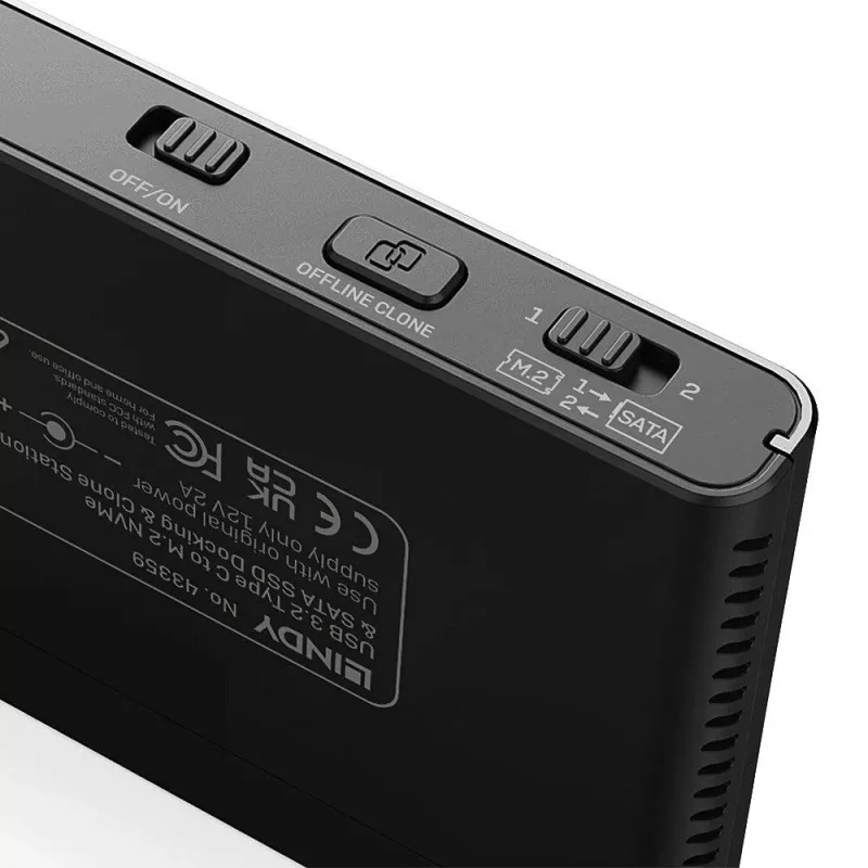 LINDY USB 3.2 Gen 2x2 Type-C į M.2 NVMe SSD korpusas - 20 Gbps, aliuminis