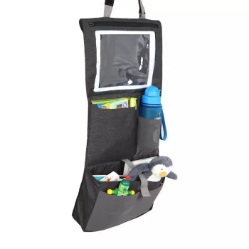 LittleLife Automobilinė sėdynės organizatorė L16080 - Patvarus poliesteris su 8 kišenėmis ir planšetės laikikliu