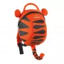 LittleLife Toddler Backpack Tiger - 2L, reguliuojami pečių dirželiai, apsauginis pavadėlis, poliesteris