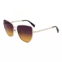 LIU JO Moteriški drugelio formos akiniai nuo saulės LJ159S5816716 - Havana rudos spalvos acetato rėmelis su rudais gradientiniais polikarbonato lęšiais, 58 mm lęšio plotis, 100% UV400 apsauga
