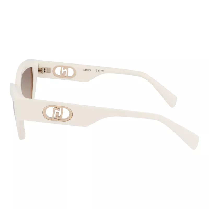 LIU JO Moteriški LJ800S Drugelio/Katinės Akies Akiniai Nuo Saulės Havana Acetatas Ruda Gradient UV400