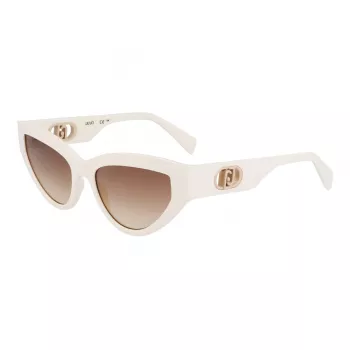 LIU JO Moteriški LJ800S Drugelio/Katinės Akies Akiniai Nuo Saulės Havana Acetatas Ruda Gradient UV400