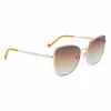 LIU JO Moteriški akiniai nuo saulės 46591-717 Havana Acetate Square Frame Brown Gradient Lens 55/17/140 mm