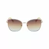 LIU JO Moteriški akiniai nuo saulės 46591-717 Havana Acetate Square Frame Brown Gradient Lens 55/17/140 mm