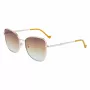 LIU JO Moteriški akiniai nuo saulės 46591-717 Havana Acetate Square Frame Brown Gradient Lens 55/17/140 mm