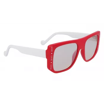 LIU JO moteriški akiniai nuo saulės LJ731S-525 Havana acetatinis drugelio rėmelis rudi gradientiniai lęšiai 55mm