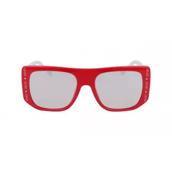 LIU JO moteriški akiniai nuo saulės LJ731S-525 Havana acetatinis drugelio rėmelis rudi gradientiniai lęšiai 55mm