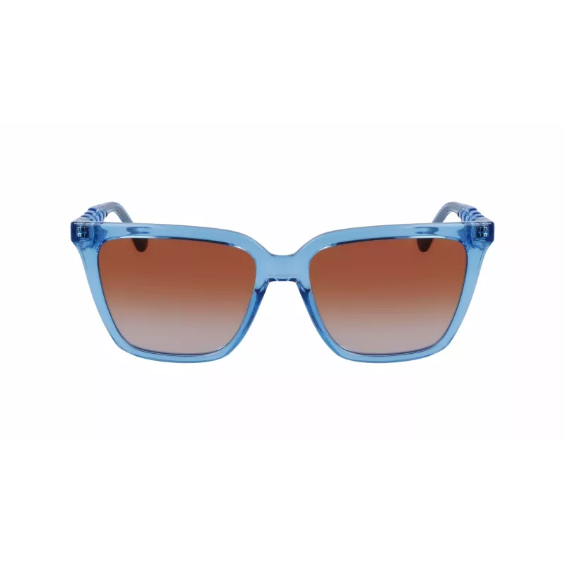 LIU JO Moteriški akiniai nuo saulės LJ780S-425 Drugelio/Kvadrato formos acetatinis rėmelis Ruda Havana Gradient lęšiai 56mm