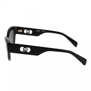 LIU JO Moteriški akiniai nuo saulės LJ800S5418001 Juodi/Pilki 54mm