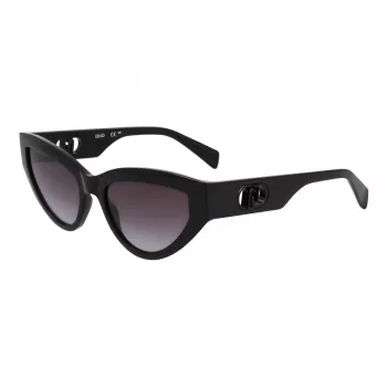 LIU JO Moteriški akiniai nuo saulės LJ800S5418001 Juodi/Pilki 54mm