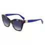 LIU JO Moteriški akiniai nuo saulės LJ804S-430 Havana Acetate Square Frame Brown Gradient Lens 54mm