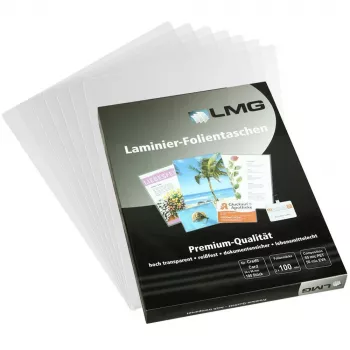 LMG Signaltechnologie 25 laminavimo maišeliai blizgūs A3, 125 mikronai