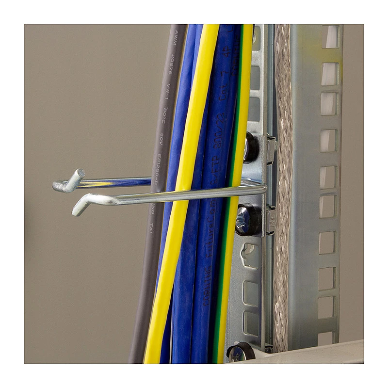 LogiLink 19 inch kabelių tvarkymo laikiklis 40 x 80 mm, plieninis, 2 vnt.