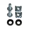 LogiLink 19 inch kabelių tvarkymo žiedas 140 x 100 mm, šoninis kabelių įvedimas, juodos spalvos