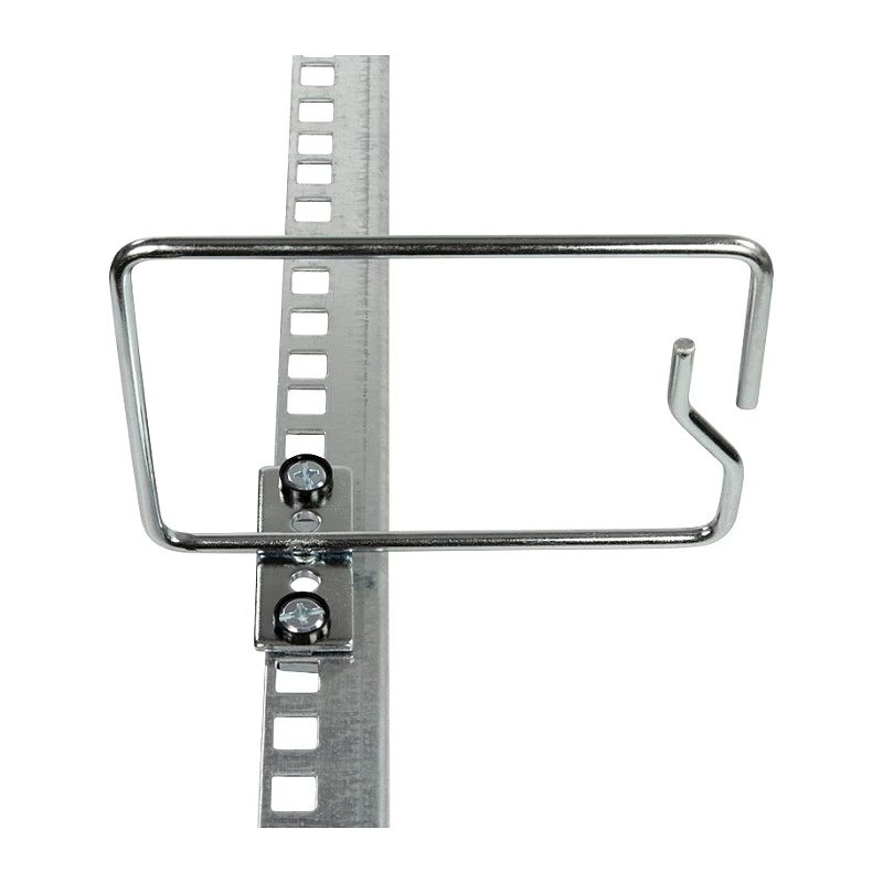 LogiLink 19 inch kabelių tvarkymo žiedas 140 x 100 mm, šoninis kabelių įvedimas, juodos spalvos