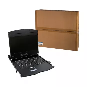LOGILINK 19 colių LCD KVM konsolė su VGA, JAV klaviatūros išdėstymu (LC902US)