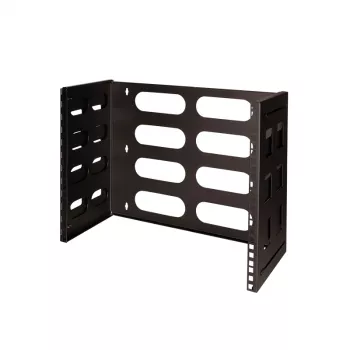 Logilink 19 colių sieninis stovas, 8U, juodas, atviro rėmo