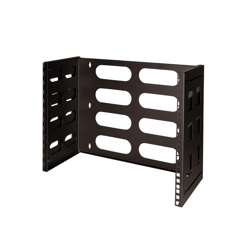 Logilink 19 colių sieninis stovas, 8U, juodas, atviro rėmo