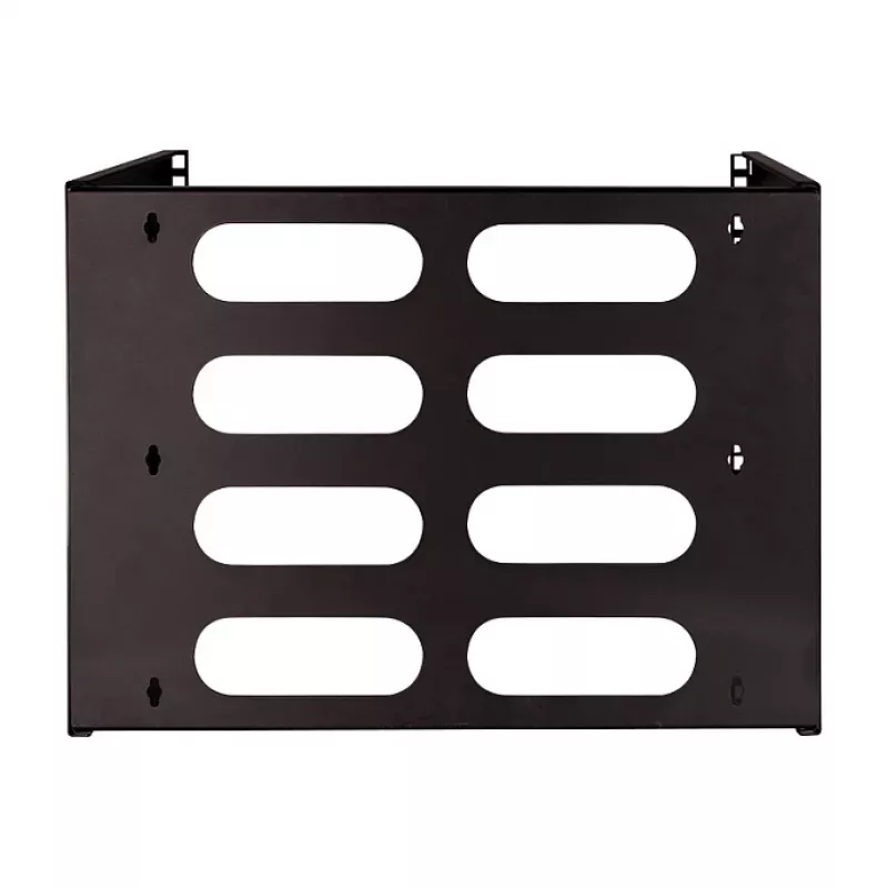 Logilink 19 colių sieninis stovas, 8U, juodas, atviro rėmo