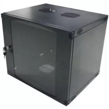 LogiLink 19 colių sieninis vienos sekcijos korpusas 9U, išardomas, juodas