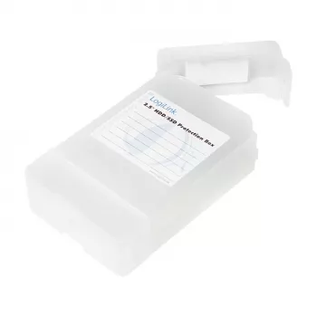 LogiLink 2.5 colių HDD apsauginė dėžutė 2 HDD/SSD, balta