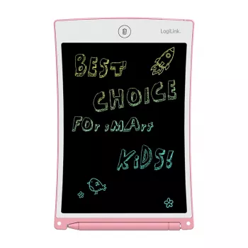 LogiLink LCD rašymo planšetė 8,5 colio, daugiaspalvė, rožinė AA0180