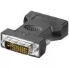 LogiLink AD0001 DVI-I į VGA adapteris, DVI-I vyriškas į HD15 moterišką, 1080p, juodas