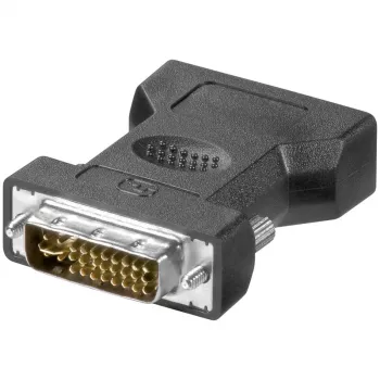 LogiLink AD0001 DVI-I į VGA adapteris, DVI-I vyriškas į HD15 moterišką, 1080p, juodas