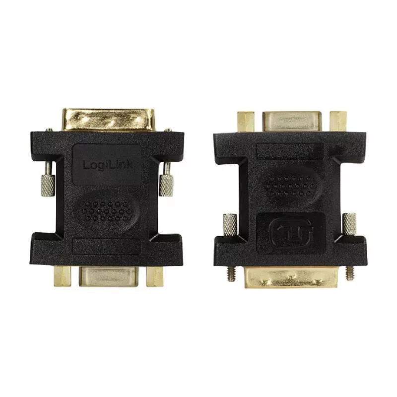 LogiLink AD0001 DVI-I į VGA adapteris, DVI-I vyriškas į HD15 moterišką, 1080p, juodas