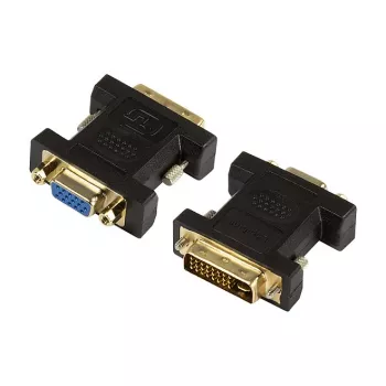 LogiLink AD0001 DVI-I į VGA adapteris, DVI-I vyriškas į HD15 moterišką, 1080p, juodas