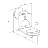 LogiLink BP0207W Speaker Wall Mount, skirtas Sonos Era 100 ir Era 300, baltas, max 5 kg