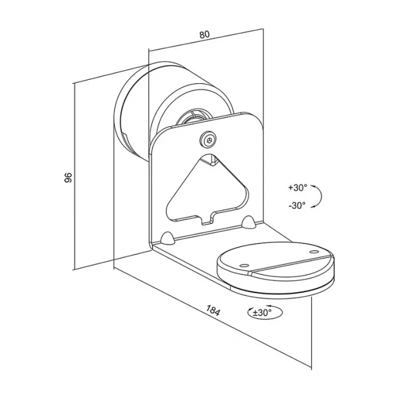 LogiLink BP0207W Speaker Wall Mount, skirtas Sonos Era 100 ir Era 300, baltas, max 5 kg