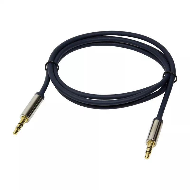 LogiLink CA10050 3.5mm TRS Kištukas į 3.5mm TRS Kištuką Stereo Garso Laidas, Metalinės Jungtys, Mėlyna, 0.5m