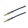 LogiLink CA10050 3.5mm TRS Kištukas į 3.5mm TRS Kištuką Stereo Garso Laidas, Metalinės Jungtys, Mėlyna, 0.5m