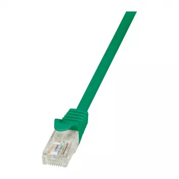 LogiLink Cat.5e U/UTP Gigabit pataisos kabelis, RJ45, 1,5 m, žalias