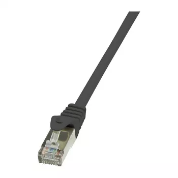 LogiLink Cat.6 F/UTP pataisos kabelis, 0,25 m, juodas, EconLine