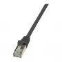 LogiLink Cat.6 F/UTP pataisos kabelis, 0,25 m, juodas, EconLine