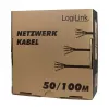 LogiLink Cat.6 montavimo kabelis, U/UTP, 100m, EconLine