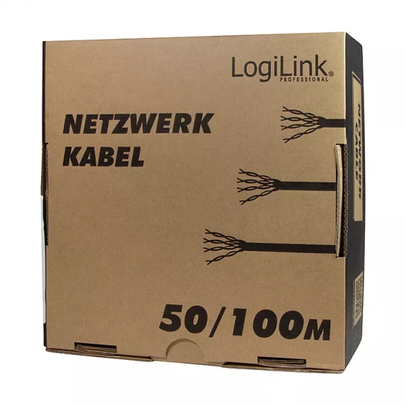 LogiLink Cat.6 montavimo kabelis, U/UTP, 100m, EconLine