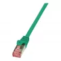 LogiLink Cat.6 S/FTP jungiamasis laidas, žalias, 0,5 m, PrimeLine