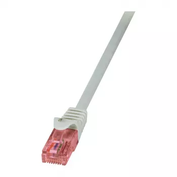 LogiLink Cat.6 U/UTP pliko vario pataisos kabelis, 1,5 m, pilkas, PrimeLine