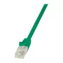LogiLink Cat.6 U/UTP Gigabit Ethernet jungiamasis laidas, 1,5 m, žalias, be užkabinimų, CCA, 250 MHz, RJ45