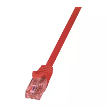 LogiLink Cat.6 U/UTP pataisos kabelis, 1,5 m, raudonas, PrimeLine