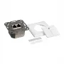 Logilink Cat.6 Wall Outlet 2xRJ45 STP, Horizontal, Signal White