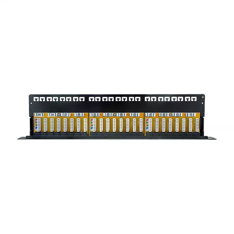 LogiLink Cat.6A komutacinė plokštė 24 prievadų UTP, 1U, 90° IDC